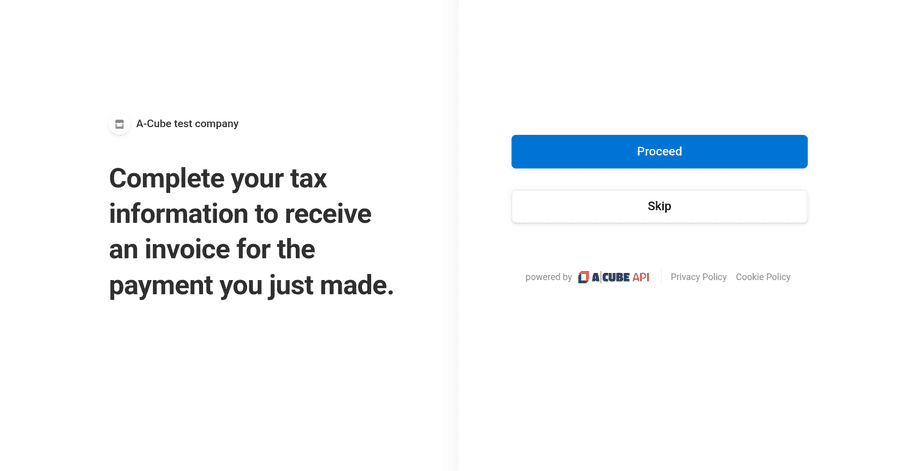 A-Cube e-invoicing Payment Link customer choice A-Cube e-invoicing Payment Link customer choice