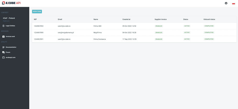 Invoice marking schema