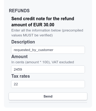 Create a new refund